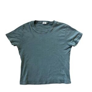 Brandy Melville Teal Baby Tee